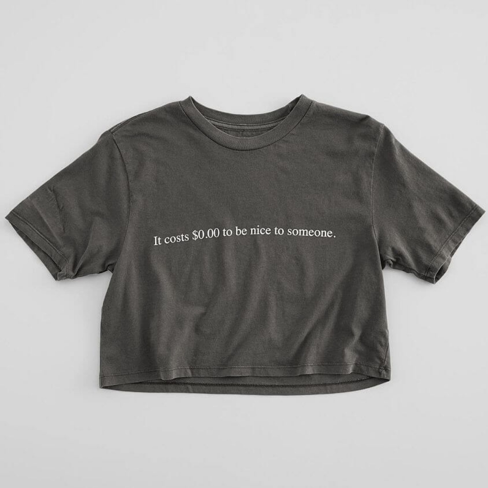 Charcoal Gray Graphic Tee
